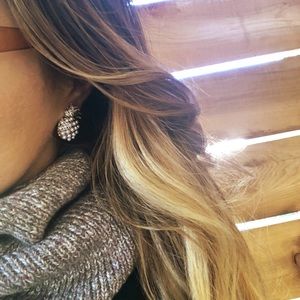 Pineapple Pearl Earrings gold pearl